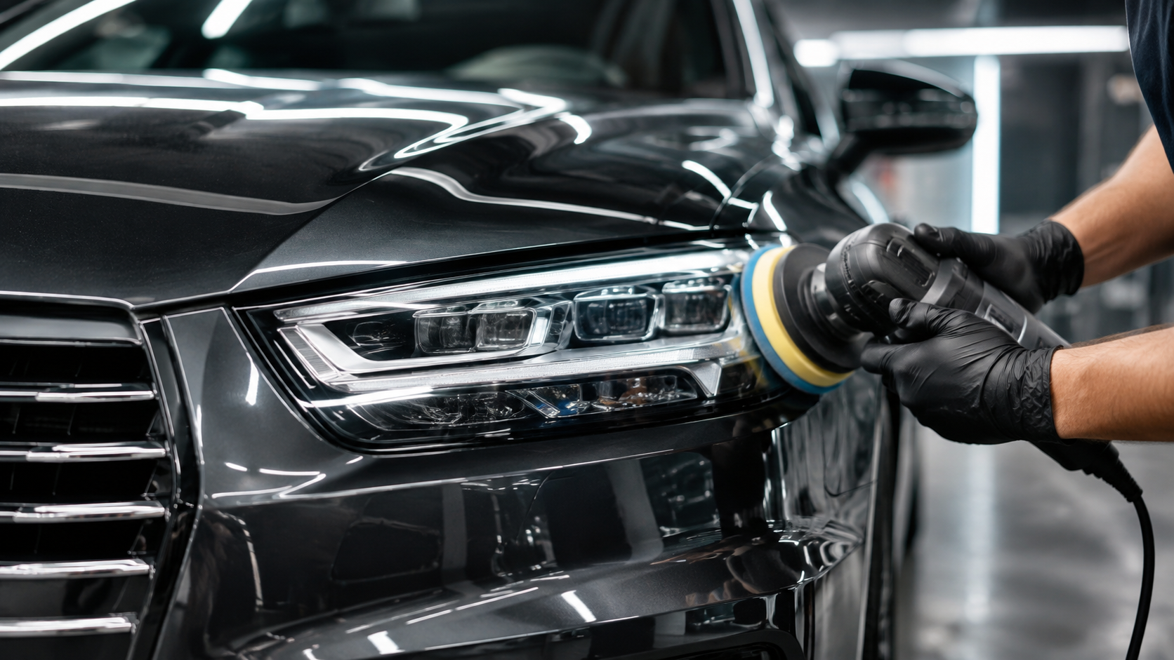 Полиране на автомобилен фар от CAR LAB